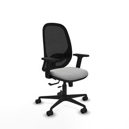 PIQUERAS Y CRESPO Silla de oficina Cilanco Gris claro y Negro
