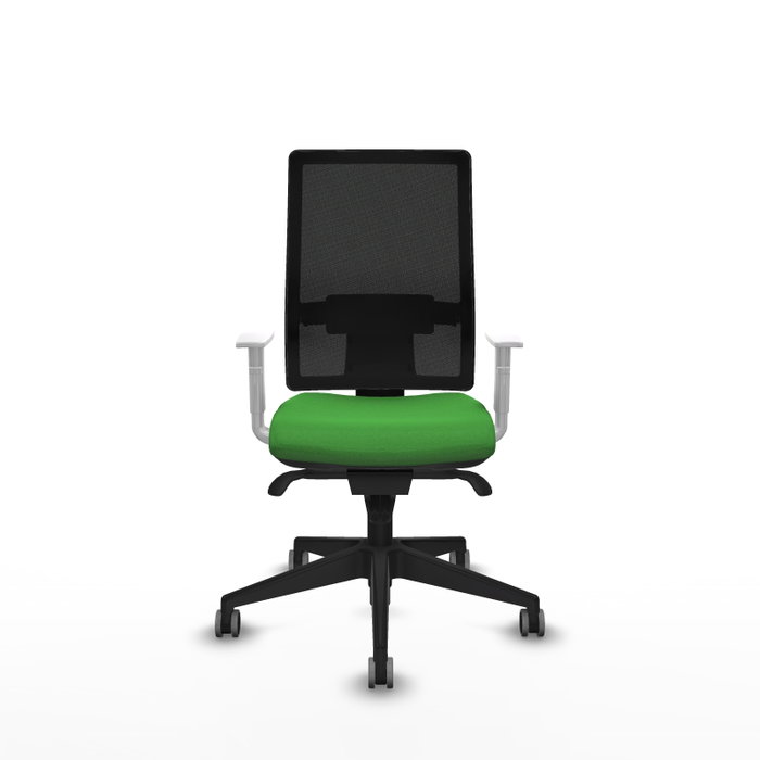 PIQUERAS Y CRESPO Silla de oficina Horna con mecanismo Sincro, Verde y Negro