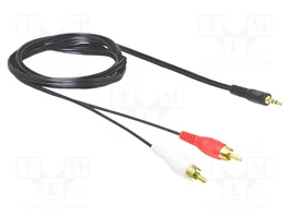 DeLOCK Cable de Audio 3,5 mm a 2 x RCA, 1,5 m