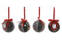 DKD Home Decor Set de 14 Bolas de Decoración PVC Verde y Rojo