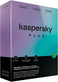 Kaspersky Antivirus Plus 2024 | Software de seguridad 1 año para 3 dispositivos | Licencia en español | VPN Ilimitada y administrador de contraseñas