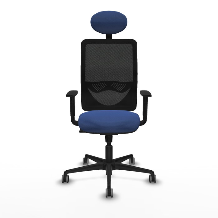 PIQUERAS Y CRESPO Silla de oficina Zulema con mecanismo Sincro, Azul marino y Negro PIQUERAS Y CRESPO Silla de oficina Zulema con mecanismo Sincro, Azul marino y Negro