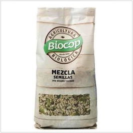 BIOCOP Mezcla de Semillas de Sésamo Tostado Ecológico Bio - Girasol, Sésamo Tostado, Calabaza y Lino - 250gr