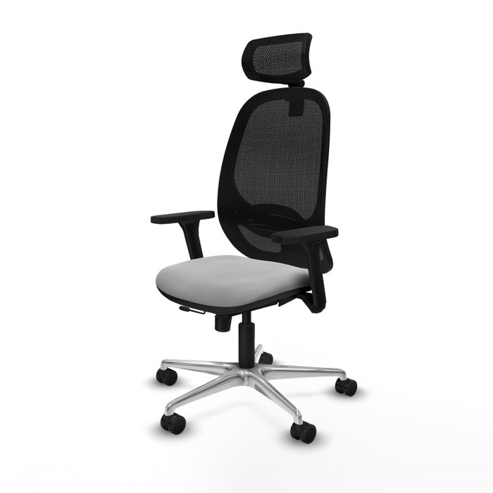 PIQUERAS Y CRESPO Silla de oficina Cilanco con mecanismo Sincro/Traslack, Gris claro y Negro PIQUERAS Y CRESPO Silla de oficina Cilanco con mecanismo Sincro/Traslack, Gris claro y Negro