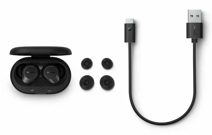 Philips TAT1209BK/00 Auriculares True Wireless Negro con Estuche de Carga Philips TAT1209BK/00 Auriculares True Wireless Negro con Estuche de Carga