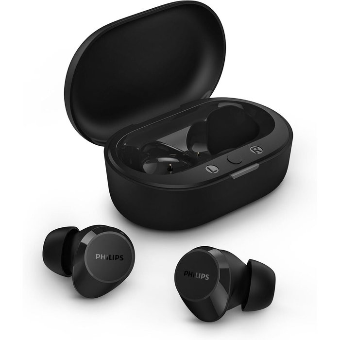 Philips TAT1209BK/00 Auriculares True Wireless Negro con Estuche de Carga Philips TAT1209BK/00 Auriculares True Wireless Negro con Estuche de Carga