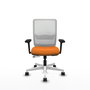 PIQUERAS Y CRESPO Silla de oficina Haches Naranja y Blanco