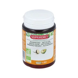 SUPERDIET Rábano Negro+Alcachofa 80Comp. - Contribuye al Mantenimiento Hepático