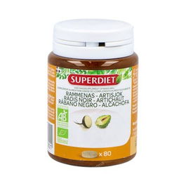 SUPERDIET Rábano Negro+Alcachofa 80Comp. - Contribuye al Mantenimiento Hepático