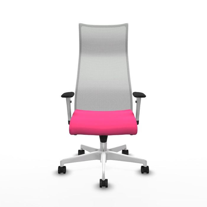 PIQUERAS Y CRESPO Sillón Albacete Rosa y Blanco con Mecanismo Sincro