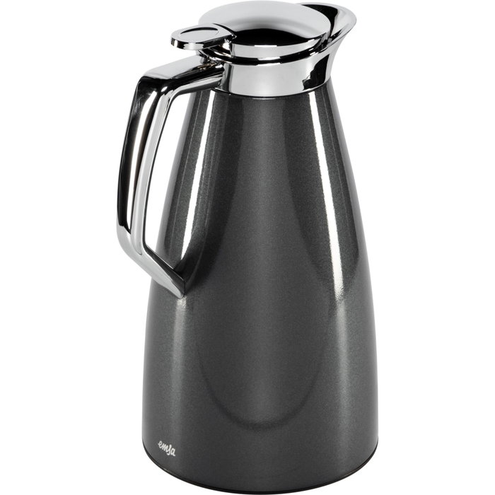 Emsa Plaza Vacuum Flask 1 L Carbon Anthracite Emsa Plaza Vacuum Flask 1 L Carbon Anthracite