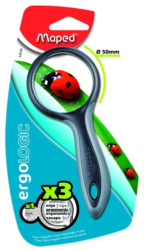 Maped Lupa Junior Ergologic 50 mm con aumento x3