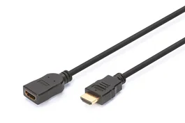 Digitus AK-330201-050-S Cable HDMI 5 m, Compatible 4K/Ultra HD y 3D con Ethernet, Estándar HDMI 1.4, Conector Tipo A, Negro