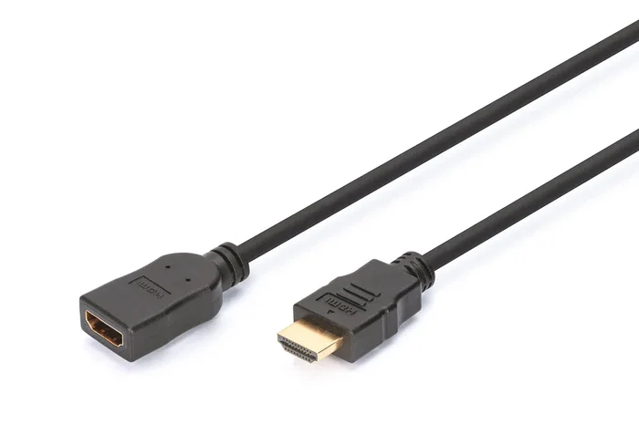 Digitus AK-330201-050-S Cable HDMI 5 m, Compatible 4K/Ultra HD y 3D con Ethernet, Estándar HDMI 1.4, Conector Tipo A, Negro