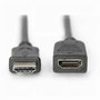 Digitus Cable de extensión HDMI 4K con Ethernet, 5m, Negro
