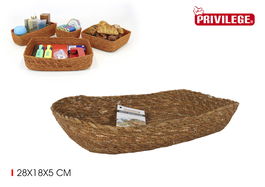 Privilege Cesta de Ordenación de Seagrass 28 cm x 18 cm x 5 cm (18 Unidades)
