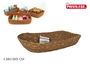 Privilege Cesta de Ordenación de Seagrass 28 cm x 18 cm x 5 cm (18 Unidades)