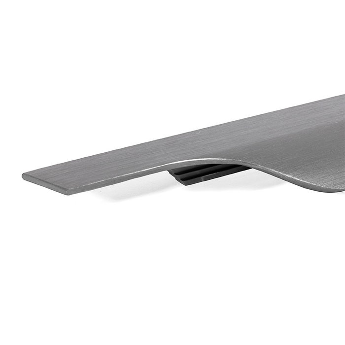 Viefe Tirador Embutir Vector Gris Cepillado Largo Long. 247Mm