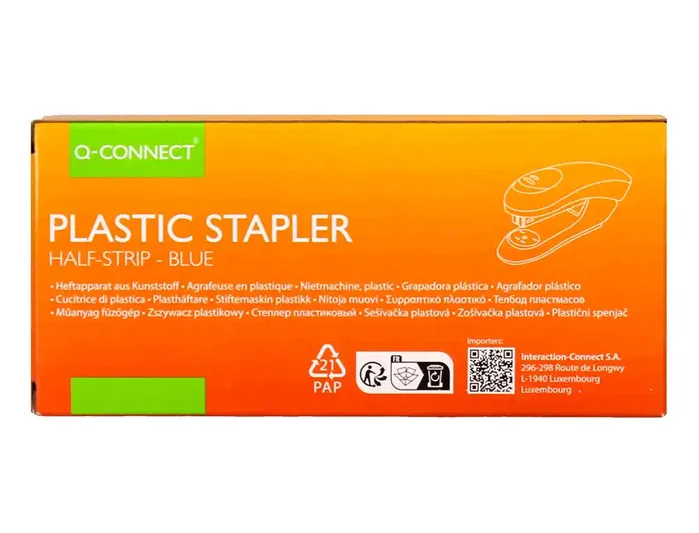 Q-connect Grapadora KF14205 Plástico ABS Azul Capacidad 20 Hojas