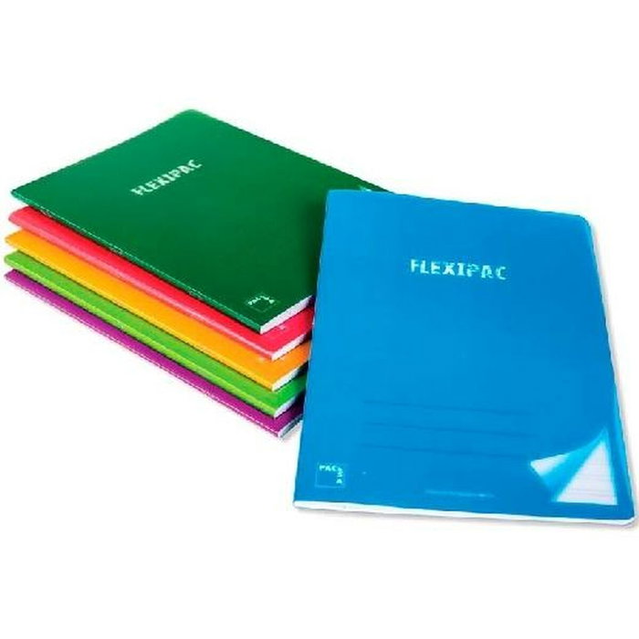 PACSA Libreta Flexipac A4 Cuadriculada 8x8 48 Hojas Surtida (Set de 6) PACSA Libreta Flexipac A4 Cuadriculada 8x8 48 Hojas Surtida (Set de 6)