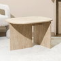 Home Deco Factory Mesa Baja Pietra Colección Terra Nova 72x53 cm Altura 45 cm