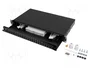 Lanberg FOP1-24SD-LQB Panel de Parcheo 24 puertos 1U Negro