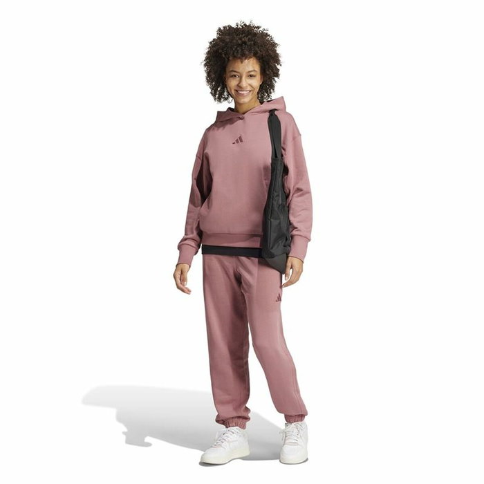 Pantalón Largo Deportivo Adidas All Szn French Terry Loose Rosa Mujer
