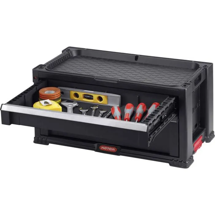 Keter Caja de Herramientas Vacía 237790 Negra - Organizador de Herramientas KET7290106926158