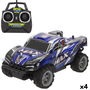 Coche Radio Control Speed & Go 1:18 22 x 10 x 13 cm (4 Unidades)