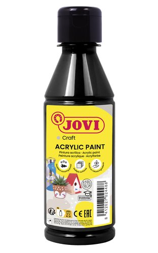 Pintura Latex Jovi Decor 250 Ml (Botella) Negro Pintura Latex Jovi Decor 250 Ml (Botella) Negro