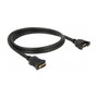 DeLOCK 85466 Adaptador HDMI hembra a hembra para montaje 4K 30 Hz 1 m