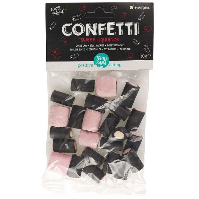 TERRASANA Confetti Regaliz Dulce BIO 100 g TERRASANA Confetti Regaliz Dulce BIO 100 g
