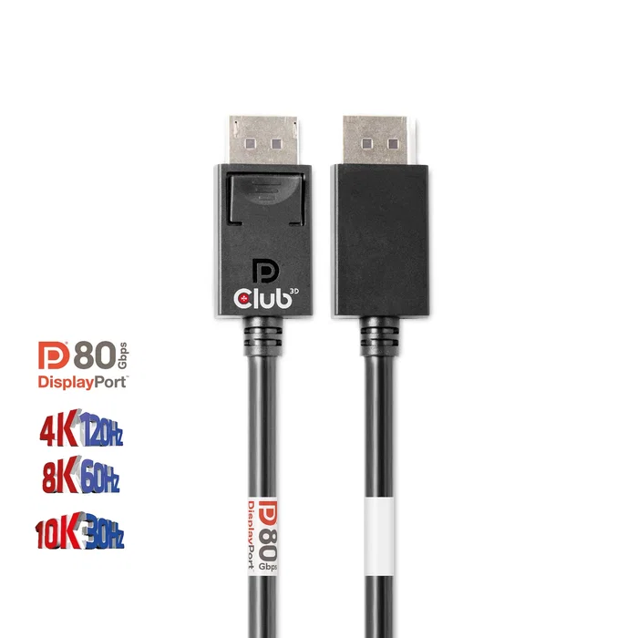 Club 3D CAC-1091 Cable DisplayPort 2.1 VESA DP80 1,2m