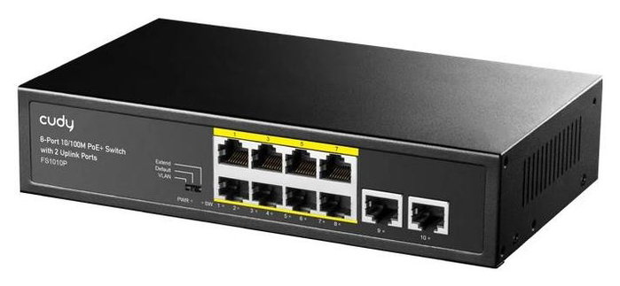Cudy FS1010P Switch de red de 10 puertos con 8 puertos PoE+ Cudy FS1010P Switch de red de 10 puertos con 8 puertos PoE+