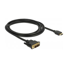DeLOCK 85584 Cable DVI 18+1 Macho a HDMI Tipo A Macho 2m Negro
