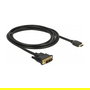 DeLOCK 85584 Cable DVI 18+1 Macho a HDMI Tipo A Macho 2m Negro