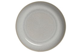 DKD Home Decor Plato Horeca Blanco Gres Esmaltado 22.8 x 22.8 x 4.5 cm (6 Unidades) Apto Horno Microondas Lavavajillas