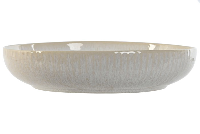 DKD Home Decor Plato Horeca Blanco Gres Esmaltado 22.8 x 22.8 x 4.5 cm (6 Unidades) Apto Horno Microondas Lavavajillas