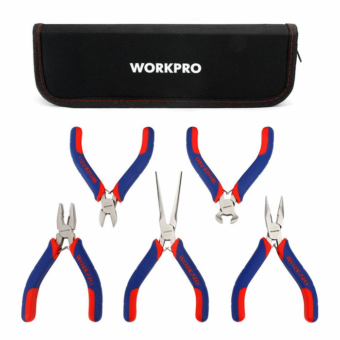 Workpro Juego de 5 alicates miniatura Workpro Juego de 5 alicates miniatura
