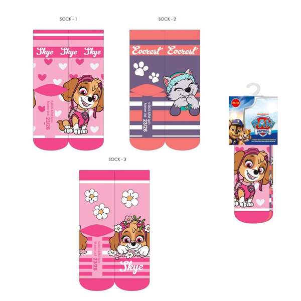 Cerdá Pack Calcetines Niña Paw Patrol Talla Calzado 31-34