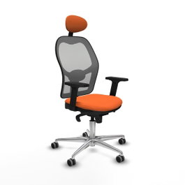 PIQUERAS Y CRESPO Silla de oficina Jorquera Naranja y Gris