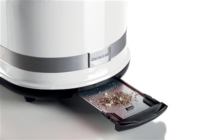 Ariete 149/01 Tostador Moderna 2 Ranuras Blanco con Pinzas, 6 Niveles de Dorado, Descongelado, Recalentado y Cancelación