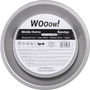 Wooow Bandeja de Horno Acero Inoxidable, 25x2.5 cm, Grosor 0.3 mm, Peso 120 g, Ideal para Panadería y Repostería (24 Unidades)