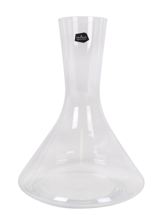 Bohemia Decantador de Cristal 1400 ml con Dimensiones 19 cm (Ancho) x 25.5 cm (Alto) x 6.7 cm (Largo) (6 Unidades)