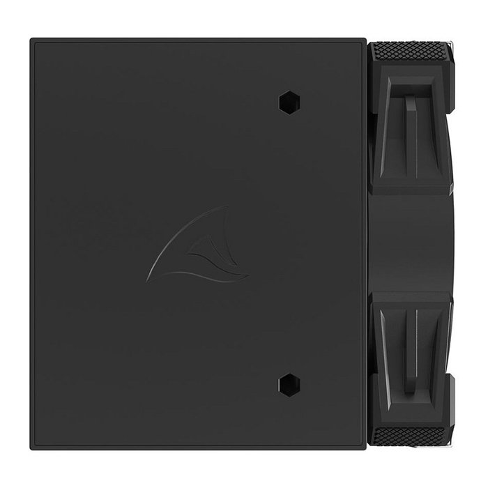 Sharkoon A60 Refrigerador de aire para CPU, Doble Torre, 6 Tubos de Calor, 2x12 cm PWM, 260W TDP, LGA1851, Negro