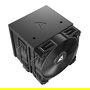Sharkoon A60 Refrigerador de aire para CPU, Doble Torre, 6 Tubos de Calor, 2x12 cm PWM, 260W TDP, LGA1851, Negro