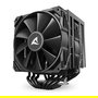 Sharkoon A60 Refrigerador de aire para CPU, Doble Torre, 6 Tubos de Calor, 2x12 cm PWM, 260W TDP, LGA1851, Negro