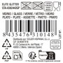 Ybajoplato Plato de Vidrio Elite Glit Plata 31 cm de Diámetro - Colección 230