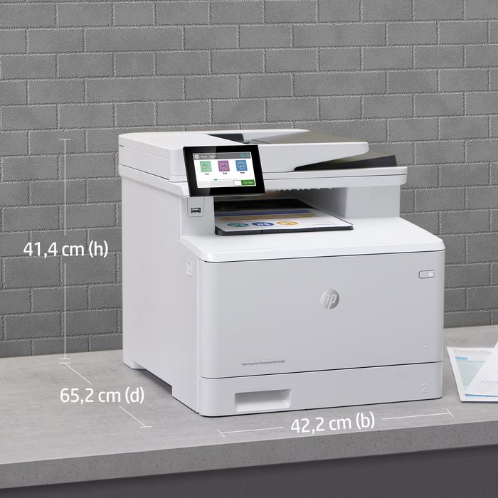 HP Laser 100 x 150 mm, 600 x 600dpi, 27ppm, A4, 800MHz, 2000MB, USB, TFT Impresora Multifuncional Color Enterprise