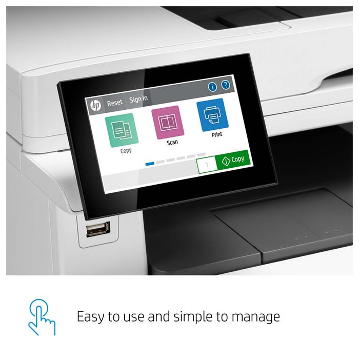 HP Laser 100 x 150 mm, 600 x 600dpi, 27ppm, A4, 800MHz, 2000MB, USB, TFT Impresora Multifuncional Color Enterprise